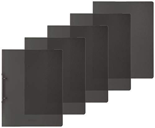 Brunnen Ringordner A4 2 Ringe 16mm extrastark farbig Sortiert (Grau, 5er Pack) von BRUNNEN
