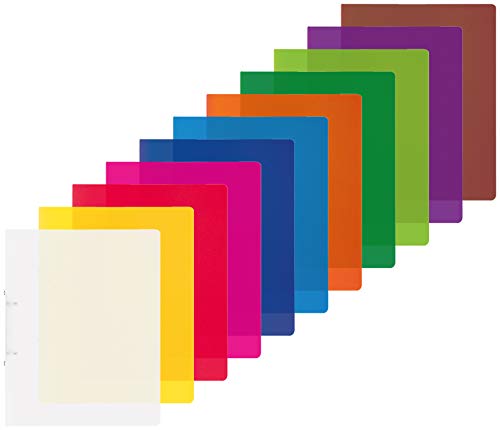 Brunnen Ringordner A4 2 Ringe 16mm extrastark farbig Sortiert (Sortiert, 11er Pack) von BRUNNEN