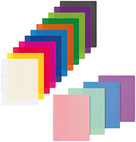 Brunnen Ringordner A4 2 Ringe 16mm extrastark farbig Sortiert (Sortiert, 15er Pack) von BRUNNEN