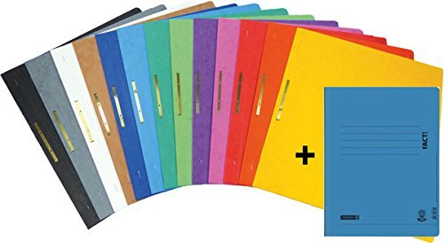 Brunnen Schnellhefter FACT! Pappe extrastark - GROßPACK bunt - 13+1 Stück bzw. Farben im Pack - für Schule, Job, Büro und zu Hause Brunnen Schnellhefter FACT! Pappe extrastark - GROßPACK bunt - 13+1 Stück bzw. Farben im Pack - für Schule, Job, Büro und zu Hause von BRUNNEN