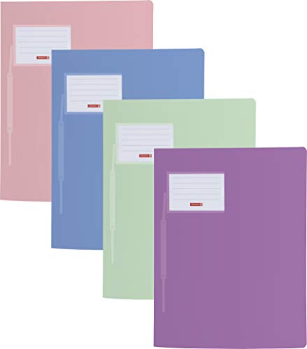 Brunnen Schnellhefter FACT!pp (A4, aus transluzentem PP, mit Namensschild, mit Einstecktasche innen) Pastell Edition von BRUNNEN