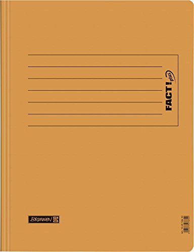 Brunnen Schnellhefter, aus Pappe, 13 Farben, extra stark, 375 g/m² Pacco da 10 Arancione von BRUNNEN