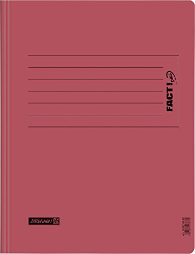 Brunnen Schnellhefter, aus Pappe, 13 Farben, extra stark, 375 g/m² Pacco da 10 rot von BRUNNEN