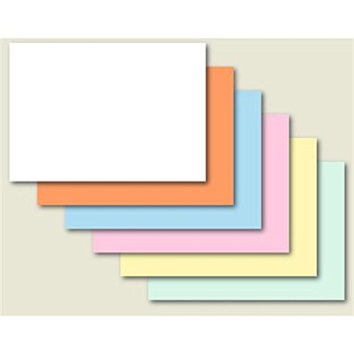 Karteikarten blanko, A5, 190 g/qm, orange von Brunnen