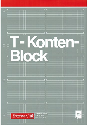 T-Kontenblock "BRUNNEN" 25 Blatt - A4 / 80g von TEXTIMO