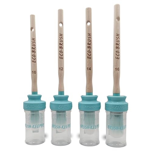 Brushkeeper Deluxe mit Ecobrush, Professionelle Pinsel Set mit Halter Größen 10, 12, 14 und 16, Acryl&Alkyd, selbstreinigend, DIY, langlebig, handlich und anti-microplastics, Ideal für alle Brushkeeper Deluxe mit Ecobrush, Professionelle Pinsel Set mit Halter Größen 10, 12, 14 und 16, Acryl&Alkyd, selbstreinigend, DIY, langlebig, handlich und anti-microplastics, Ideal für alle von Brushkeeper