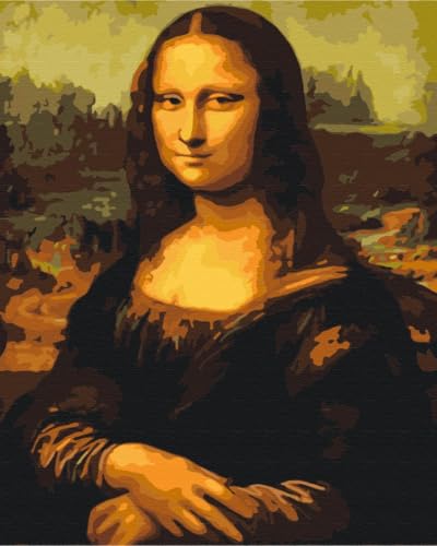 Brushme Malen nach Zahlen Set - 40x50 cm Leinwand ohne Rahmen - Mit Acrylfarben, 3 Profi-Pinseln & Anleitung (Mona Lisa, 40x50cm (ohne Rahmen)) Brushme Malen nach Zahlen Set - 40x50 cm Leinwand ohne Rahmen - Mit Acrylfarben, 3 Profi-Pinseln & Anleitung (Mona Lisa, 40x50cm (ohne Rahmen)) von Brushme