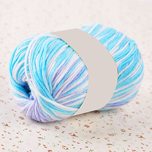 Brüssel08 50 g Handstrickgarn Häkelgarn DIY Basteln Weiche einfarbige Wolle Garn Socken, Schal, Hut, Handschuhe, Pullover, Bastelgarn zum Stricken und Häkeln Blau gemischt Brüssel08 50 g Handstrickgarn Häkelgarn DIY Basteln Weiche einfarbige Wolle Garn Socken, Schal, Hut, Handschuhe, Pullover, Bastelgarn zum Stricken und Häkeln Blau gemischt von Brussels