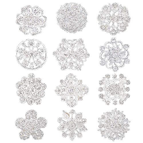 Brüssel s08 12 Stück/Set Hohle Blume glänzend Strass Kristall Brosche Pins DIY Hochzeit Bouquet Kit Schals Schnalle Kragen Pin Corsage Bouquet Broschen Silber Brüssel s08 12 Stück/Set Hohle Blume glänzend Strass Kristall Brosche Pins DIY Hochzeit Bouquet Kit Schals Schnalle Kragen Pin Corsage Bouquet Broschen Silber von Brussels08