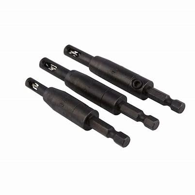 CC2430 VIX Selbstzentrierender Bohrer-Set, 3/32 Zoll, 7/64 Zoll, 1/8 Zoll, passend für 1/4 Zoll Bosch Clic-Change Sechskantschaftbohrer, #6, 8, 10, selbstzentrierender Scharnierbohrer, CC2430 VIX Selbstzentrierender Bohrer-Set, 3/32 Zoll, 7/64 Zoll, 1/8 Zoll, passend für 1/4 Zoll Bosch Clic-Change Sechskantschaftbohrer, #6, 8, 10, selbstzentrierender Scharnierbohrer, von BruyanXuan