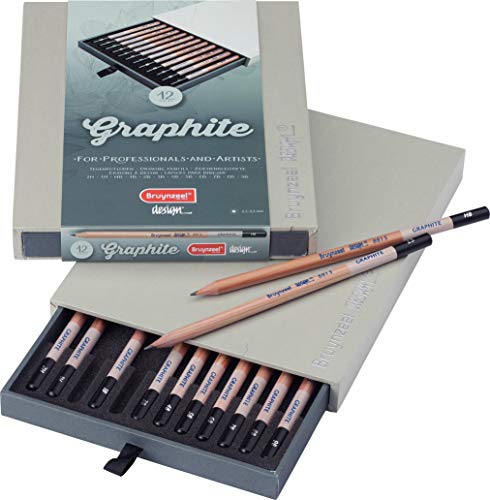 Bruynzeel Design Professional Graphitbleistifte als 12er-Set im Malkasten | Künstlerstifte zum Zeichnen & Skizzieren Bruynzeel Design Professional Graphitbleistifte als 12er-Set im Malkasten | Künstlerstifte zum Zeichnen & Skizzieren von Bruynzeel