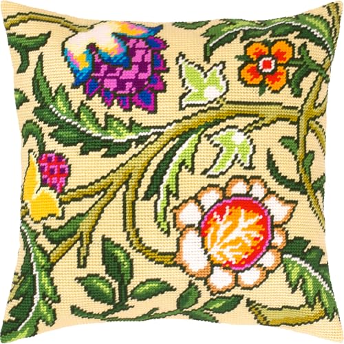 Brvsk Blumenstickerei-Set für Erwachsene und Anfänger, wilde Erdbeeren, Baum von John Henry Dearle, 40,6 x 40,6 cm, mit klarem, präzisem gedrucktem Design auf Baumwollleinwand; inklusive Nadeln und Brvsk Blumenstickerei-Set für Erwachsene und Anfänger, wilde Erdbeeren, Baum von John Henry Dearle, 40,6 x 40,6 cm, mit klarem, präzisem gedrucktem Design auf Baumwollleinwand; inklusive Nadeln und von Brvsk