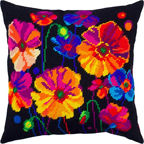 Brvsk Nadelspitzen-Set, Überwurfkissen, 40,6 x 40,6 cm, bedruckte Tapisserie-Leinwand, Europäische Qualität Brvsk Nadelspitzen-Set, Überwurfkissen, 40,6 x 40,6 cm, bedruckte Tapisserie-Leinwand, Europäische Qualität von Brvsk