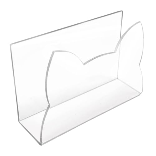 Acryl-Briefhalter, transparenter Umschlaghalter, Schreibtisch, 15 x 5 x 10 cm, bezaubernder Schreibtisch-Aktenordner, Katzenform, Schreibtisch-Organizer für Ordner, Bücher, Küchen-Dokumentensortierer Acryl-Briefhalter, transparenter Umschlaghalter, Schreibtisch, 15 x 5 x 10 cm, bezaubernder Schreibtisch-Aktenordner, Katzenform, Schreibtisch-Organizer für Ordner, Bücher, Küchen-Dokumentensortierer von Bsbkoj