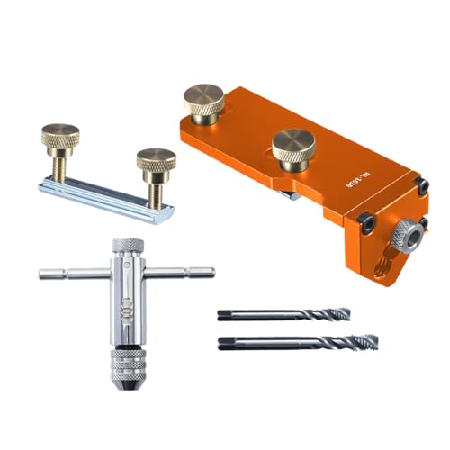 Aluminum Extrusion Tap Guide, Drill Jig Tapping Assistant, 9,7 cm/3,8 Zoll Precision Tool, Accurate Hole Positioning, Compact Railing Cutter for Woodworking, Cable Installation Aluminum Extrusion Tap Guide, Drill Jig Tapping Assistant, 9,7 cm/3,8 Zoll Precision Tool, Accurate Hole Positioning, Compact Railing Cutter for Woodworking, Cable Installation von Bsbkoj