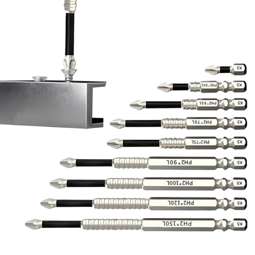 Bohrer-Set, 9 x magnetisches Schraubendreher-Set, 39,4 x 15,2 x 2,5 cm, bezaubernd, kompakt, rutschfest, hohe magnetische Werkzeugpräzision für Kreations-Enthusiasten, Hausreparatur Bohrer-Set, 9 x magnetisches Schraubendreher-Set, 39,4 x 15,2 x 2,5 cm, bezaubernd, kompakt, rutschfest, hohe magnetische Werkzeugpräzision für Kreations-Enthusiasten, Hausreparatur von Bsbkoj