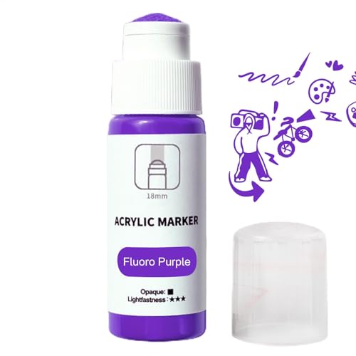 Bsbkoj 18 mm Spitze Acryl Mop Marker auf Wasserbasis, wasserfest, 60 ml, 1,8 cm, Tintenkapazität, lichtbeständig, für alle Außenbereiche geeignet, ideal für Wandbilder und Leinwandkunst Bsbkoj 18 mm Spitze Acryl Mop Marker auf Wasserbasis, wasserfest, 60 ml, 1,8 cm, Tintenkapazität, lichtbeständig, für alle Außenbereiche geeignet, ideal für Wandbilder und Leinwandkunst von Bsbkoj