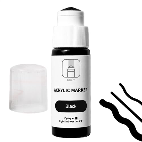 Bsbkoj 18 mm Spitze Acryl Mop Marker auf Wasserbasis, wasserfest, 60 ml, 1,8 cm, Tintenkapazität, lichtbeständig, für alle Außenbereiche geeignet, ideal für Wandbilder und Leinwandkunst Bsbkoj 18 mm Spitze Acryl Mop Marker auf Wasserbasis, wasserfest, 60 ml, 1,8 cm, Tintenkapazität, lichtbeständig, für alle Außenbereiche geeignet, ideal für Wandbilder und Leinwandkunst von Bsbkoj