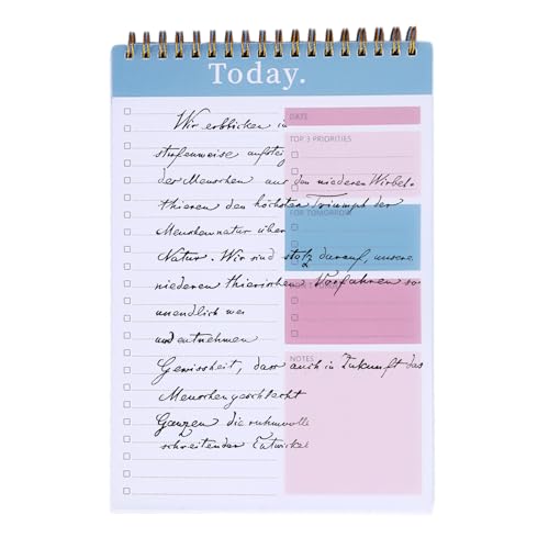 Bsbkoj Checklist Pad, Writing Pad Organizer, 52 Sheets Productivity Things to Memo Pads, Portable Daily Planner Notebook, Task Organizers for School, Tasks and Goals, 10.31x6.5 inches Bsbkoj Checklist Pad, Writing Pad Organizer, 52 Sheets Productivity Things to Memo Pads, Portable Daily Planner Notebook, Task Organizers for School, Tasks and Goals, 10.31x6.5 inches von Bsbkoj
