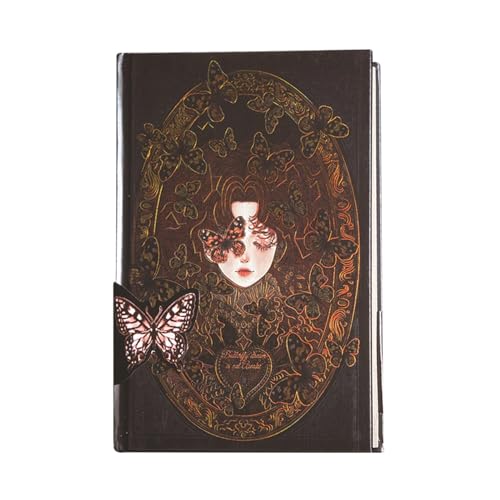 Bsbkoj Gothic-Notizbuch, Gothic-Stil, bunte Seiten, Illustrationshandbuch, 18 x 12,8 cm, bezauberndes Vintage-Notizbuch für Frauen, Goth-Tagebuch, Schulbedarf, Halloween-Notizblock Bsbkoj Gothic-Notizbuch, Gothic-Stil, bunte Seiten, Illustrationshandbuch, 18 x 12,8 cm, bezauberndes Vintage-Notizbuch für Frauen, Goth-Tagebuch, Schulbedarf, Halloween-Notizblock von Bsbkoj