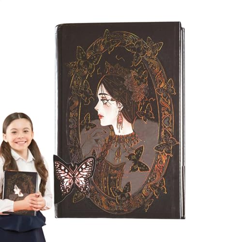Bsbkoj Gothic-Notizbuch, Gothic-Stil, bunte Seiten, Illustrationshandbuch, 18 x 12,8 cm, bezauberndes Vintage-Notizbuch für Frauen, Goth-Tagebuch, Schulbedarf, Halloween-Notizblock Bsbkoj Gothic-Notizbuch, Gothic-Stil, bunte Seiten, Illustrationshandbuch, 18 x 12,8 cm, bezauberndes Vintage-Notizbuch für Frauen, Goth-Tagebuch, Schulbedarf, Halloween-Notizblock von Bsbkoj