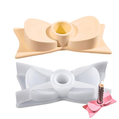 Bsbkoj Kerzenständer Form, Harz Kerzenhalter Form, Bowtie Kerzen Silikonform, Kunsthandwerk Gießform Dekorative Gießform für Gips aus Zement Bsbkoj Kerzenständer Form, Harz Kerzenhalter Form, Bowtie Kerzen Silikonform, Kunsthandwerk Gießform Dekorative Gießform für Gips aus Zement von Bsbkoj