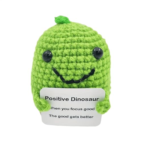 Bsbkoj Positive Dinosaurier-Häkelnadel, niedliches Dinosaurier-Spielzeug, Cheer Up Geschenk, leicht, Yet Sturdy Playful Design, Carefully Handmade, Funny Christmas Stocking Stuffer, 7,2 x 5,8 cm Bsbkoj Positive Dinosaurier-Häkelnadel, niedliches Dinosaurier-Spielzeug, Cheer Up Geschenk, leicht, Yet Sturdy Playful Design, Carefully Handmade, Funny Christmas Stocking Stuffer, 7,2 x 5,8 cm von Bsbkoj