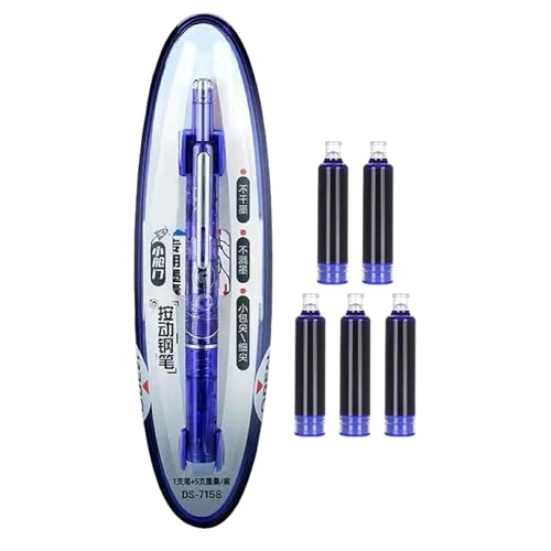 Bsbkoj Schreibtischstifte Mit Klickmechanismus, 0.38mm transparenter Gehäuse Füllfederhalter für präzises Schreiben, Schreibmaterial Für Familie Freunde Büro Schule Journaling Skizzieren Markieren Bsbkoj Schreibtischstifte Mit Klickmechanismus, 0.38mm transparenter Gehäuse Füllfederhalter für präzises Schreiben, Schreibmaterial Für Familie Freunde Büro Schule Journaling Skizzieren Markieren von Bsbkoj