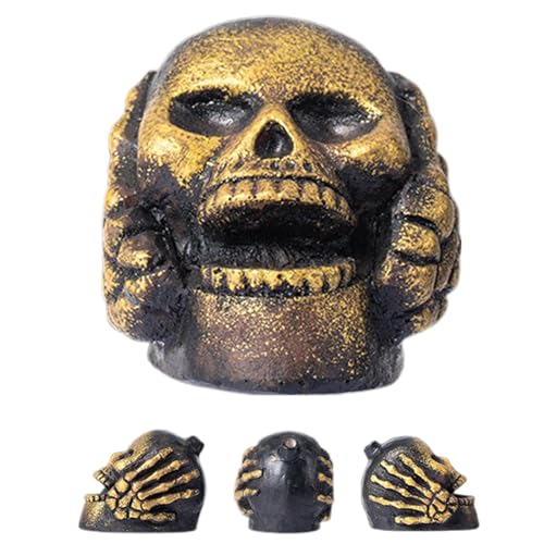 Bsbkoj Skeleton Whistle, Novelty Horror Skull Sound Maker, 2.36x2.91x2.28 Inches, Screaming Death Skull Prank Toy, Scary Keepsake for Meditation, Halloween Parties Favors, Kids and Adults von Bsbkoj