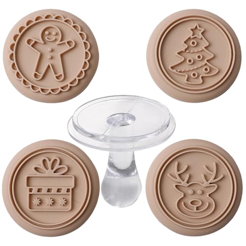 Christmas Cookie Stamps, Silicone Cookie Stamp Press, Festive Cookie Designs, Baking Tools For Christmas, Food Grade Silicone Stamps, Elk Cookie Stamp, Men Fondant Stamper Set For Baking Christmas Cookie Stamps, Silicone Cookie Stamp Press, Festive Cookie Designs, Baking Tools For Christmas, Food Grade Silicone Stamps, Elk Cookie Stamp, Men Fondant Stamper Set For Baking von Bsbkoj
