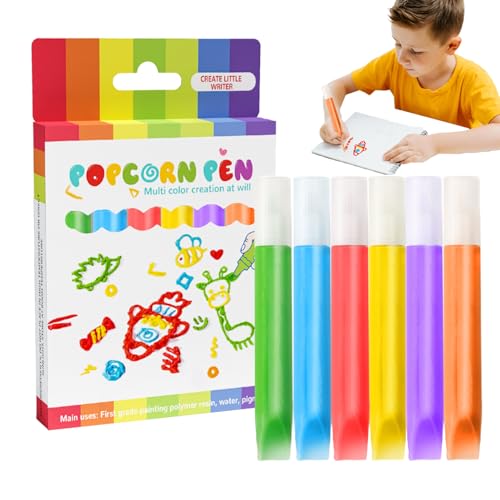 Drawing Pens Set, 6-farbige 3D-Magic Bubble, waschbar, dekorative Malwerkzeuge, vibrierendes Bastelzubehör, einfach zu verwenden, zum Ausmalen von Markern, mehrfarbig, für Karten, Kunsthandwerk Drawing Pens Set, 6-farbige 3D-Magic Bubble, waschbar, dekorative Malwerkzeuge, vibrierendes Bastelzubehör, einfach zu verwenden, zum Ausmalen von Markern, mehrfarbig, für Karten, Kunsthandwerk von Bsbkoj