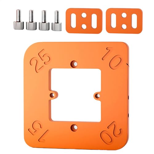 Eckenradius-Routing-Vorlage, 4-in-1 Hilfswerkzeug für runde Ecken, professionelle Holzbearbeitung, runde Ecken, Positionierungsform, 14 x 14 x 0,8 cm Eckenradius-Routing-Vorlage, 4-in-1 Hilfswerkzeug für runde Ecken, professionelle Holzbearbeitung, runde Ecken, Positionierungsform, 14 x 14 x 0,8 cm von Bsbkoj