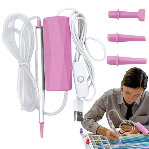 Electric Gem Painting Pen, Vacuum Rhinestone Applicator, 150 cm/59.1 Inches Adjustable Quiet Suction Tool, Cordless Wax, Design for Adult Diamond Art Women Men Crafting Use Electric Gem Painting Pen, Vacuum Rhinestone Applicator, 150 cm/59.1 Inches Adjustable Quiet Suction Tool, Cordless Wax, Design for Adult Diamond Art Women Men Crafting Use von Bsbkoj