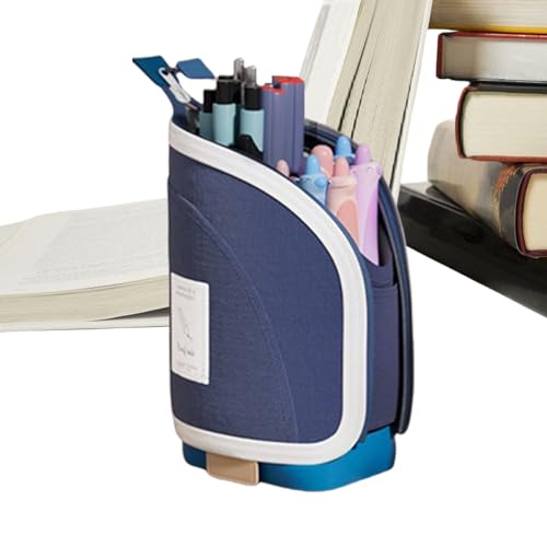 Federmäppchen, Organizer, große Kapazität, einziehbare Tasche, Desktop-Stifthalter, Multi-Compartment Storage Pouch, langlebiges Schreibtischzubehör, Bürobedarf für Home Work School Use Federmäppchen, Organizer, große Kapazität, einziehbare Tasche, Desktop-Stifthalter, Multi-Compartment Storage Pouch, langlebiges Schreibtischzubehör, Bürobedarf für Home Work School Use von Bsbkoj