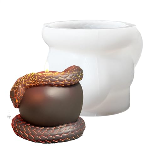 Fruit Candle Molds, Silikon Snake Casting Molds, Silikon Handmade Easy to Use Wiederverwendbares Epoxidharz & Plaster Formen für Heimdekoration, 4,13 x 3,54 Zoll, Weiß Fruit Candle Molds, Silikon Snake Casting Molds, Silikon Handmade Easy to Use Wiederverwendbares Epoxidharz & Plaster Formen für Heimdekoration, 4,13 x 3,54 Zoll, Weiß von Bsbkoj