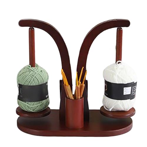 Garnhalter Holzspinner Stand -Dispenser Häkelstrick Organizer Kostenlos Garn Fütterung Handwerk Accessoire Handgefertigtes Holzgeschenkmütter Tag Geburtstag Weihnachtsfeierlichkeiten Häkelständer von Bsbkoj