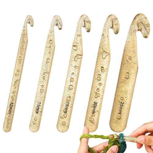 Häkelnadeln, transparent, Crystal Hook Set, 0,47 Zoll, ergonomisch, rutschfest, bequemer Griff, multifunktional, Handwerkswerkzeuge für Anfänger, Handcraft Enthusiasts Häkelnadeln, transparent, Crystal Hook Set, 0,47 Zoll, ergonomisch, rutschfest, bequemer Griff, multifunktional, Handwerkswerkzeuge für Anfänger, Handcraft Enthusiasts von Bsbkoj