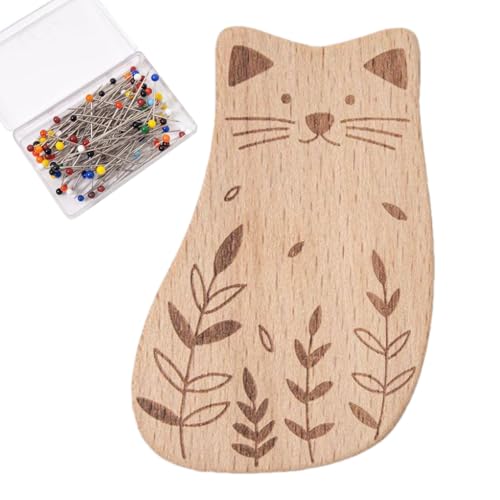 Magnetischer Nadelorganisator, niedlicher Cartoon-Pin-Halter, 1,5 x 0,12 x 0,02 Zoll mit 100 Nähclips, wiederverwendbar, Zubehör für Kleidung, Quilting und Basteln Magnetischer Nadelorganisator, niedlicher Cartoon-Pin-Halter, 1,5 x 0,12 x 0,02 Zoll mit 100 Nähclips, wiederverwendbar, Zubehör für Kleidung, Quilting und Basteln von Bsbkoj