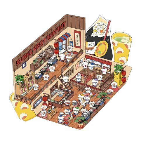 Sticker Scene Wall Stickers, Make Your Own Miniature, Adorable Compact Shop Scenes Decal Set, Creative Decorative Stickers for House, Room, Notebook, and Scrapbook Art Projects Sticker Scene Wall Stickers, Make Your Own Miniature, Adorable Compact Shop Scenes Decal Set, Creative Decorative Stickers for House, Room, Notebook, and Scrapbook Art Projects von Bsbkoj