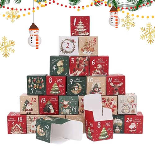 Weihnachten Countdown leer - 24 -Tage -nummerierte Papierkästen für Urlaub festlich Weihnachtsdekoration Weihnachten Countdown leer - 24 -Tage -nummerierte Papierkästen für Urlaub festlich Weihnachtsdekoration von Bsbkoj