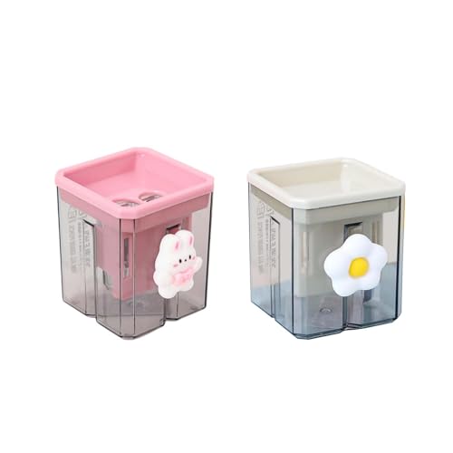 2 x Bleistiftspitzer, Lippenkonturspitzer, geschärfter Bleistift, Kinderbleistift, Bürobedarf, Schulbedarf, Schulbedarf, Halloween-Geschenke, Weihnachtsgeschenke (Xiaobai) (Schmetterling) von Bsdurable