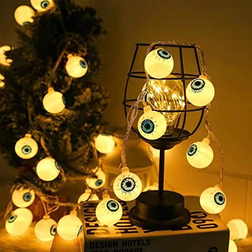 Halloween Lichterkette, Halloween KüRbis Deko Lichterkette FüR Innen Und AußEn, 3M 20 Leds KüRbis Ghost Licht Skelett Batteriebetrieben FüR Halloween Party HäUser Garten Festival Dekoration (Augen) Halloween Lichterkette, Halloween KüRbis Deko Lichterkette FüR Innen Und AußEn, 3M 20 Leds KüRbis Ghost Licht Skelett Batteriebetrieben FüR Halloween Party HäUser Garten Festival Dekoration (Augen) von Bseical