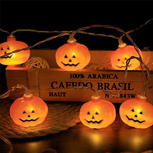 Halloween Lichterkette, Halloween KüRbis Deko Lichterkette FüR Innen Und AußEn, 3M 20 Leds KüRbis Ghost Licht Skelett Batteriebetrieben FüR Halloween Party HäUser Garten Festival Dekoration (KüRbis C) Halloween Lichterkette, Halloween KüRbis Deko Lichterkette FüR Innen Und AußEn, 3M 20 Leds KüRbis Ghost Licht Skelett Batteriebetrieben FüR Halloween Party HäUser Garten Festival Dekoration (KüRbis C) von Bseical