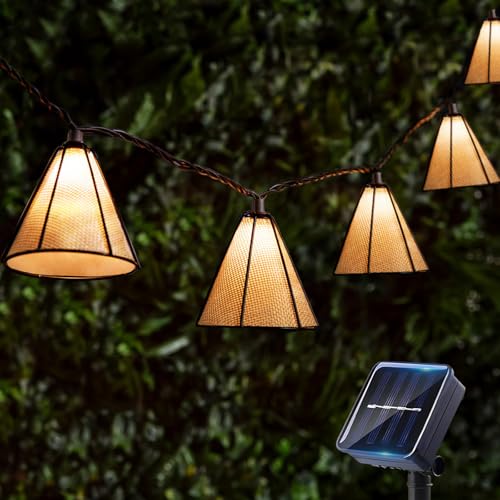 Solar Lichterkette Aussen 10 Led 1.8m, Solar Lampions Außen Wetterfest Ip44, Solarlampen Für Außen, Solarlaterne Für Außen, Balkon Deko Solarlichterkette Garten Außenbereich Beleuchtung Light Hängende von Bseical