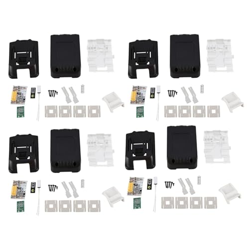 Bsowte 4 x Ersatz für 18 V BL1850 BL1830 Batteriebox-Set mit PCB Schaltkreis Board LED-Anzeige Elektrowerkzeuge Batteriebox Bsowte 4 x Ersatz für 18 V BL1850 BL1830 Batteriebox-Set mit PCB Schaltkreis Board LED-Anzeige Elektrowerkzeuge Batteriebox von Bsowte