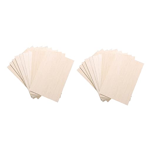 Bsowte Packung mit 20 Holzbögen, unlackiert, dünnes Holzbrett aus Balsaholz Bsowte Packung mit 20 Holzbögen, unlackiert, dünnes Holzbrett aus Balsaholz von Bsowte