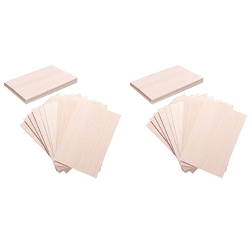 Bsowte Packung mit 30 Holzbögen, unlackiert, dünnes Holzbrett aus Holz, für Handwerk, Boot, Flugzeug, Haus, Ornamente zum Basteln von Bsowte