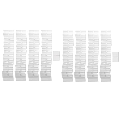 Bsowte Preisschild aus Kunststoff, transparent, 100 Stück, abnehmbarer Etikettenhalter, Regalclip von Bsowte