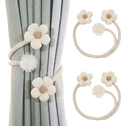 2 Stück Vorhangklammern, Böhmische Dekoration, Beiges Elastisches Bindeband, Dekorative Vorhänge, Blumenbindeband, Für Vorhänge, Vorhangständer, für Zuhause, Büro, Wohnzimmer, Fensterdekoration 2 Stück Vorhangklammern, Böhmische Dekoration, Beiges Elastisches Bindeband, Dekorative Vorhänge, Blumenbindeband, Für Vorhänge, Vorhangständer, für Zuhause, Büro, Wohnzimmer, Fensterdekoration von Bssowe
