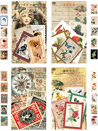 240 Stück Vintage Stempel Sticker, Scrapbooking Aufkleber, Notizbuch Vintage Aufkleber, Vintage Scrapbook Papieraufkleber, für Scrapbook Kalender Notizbuch Tagebuch Fotoalbum DIY Dekoration 240 Stück Vintage Stempel Sticker, Scrapbooking Aufkleber, Notizbuch Vintage Aufkleber, Vintage Scrapbook Papieraufkleber, für Scrapbook Kalender Notizbuch Tagebuch Fotoalbum DIY Dekoration von Bssowe